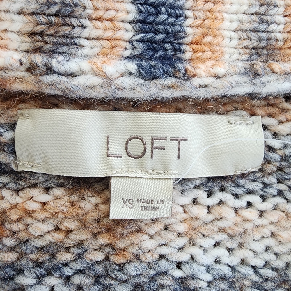 LOFT Multicolor Button-Up Cardigan - Picture 6 of 7